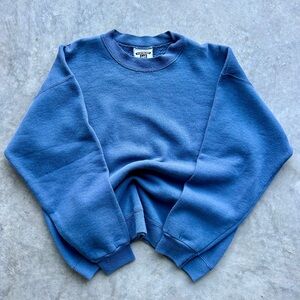 Men’s Large Blue Vintage Lee Heavyweight Crewneck